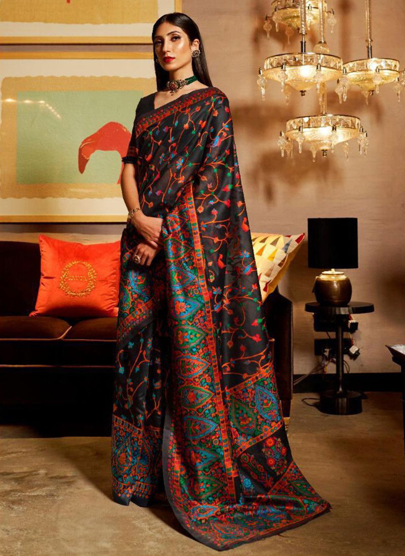 RAJTEX KHYBER SILK Heavy Festive Wear Pure Kashmiri Modal Weaving Latest Saree Collection
